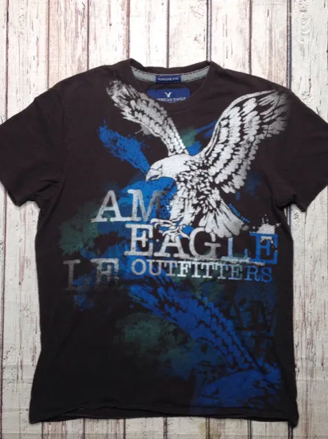 American Eagle Brown & Blue Eagle Top