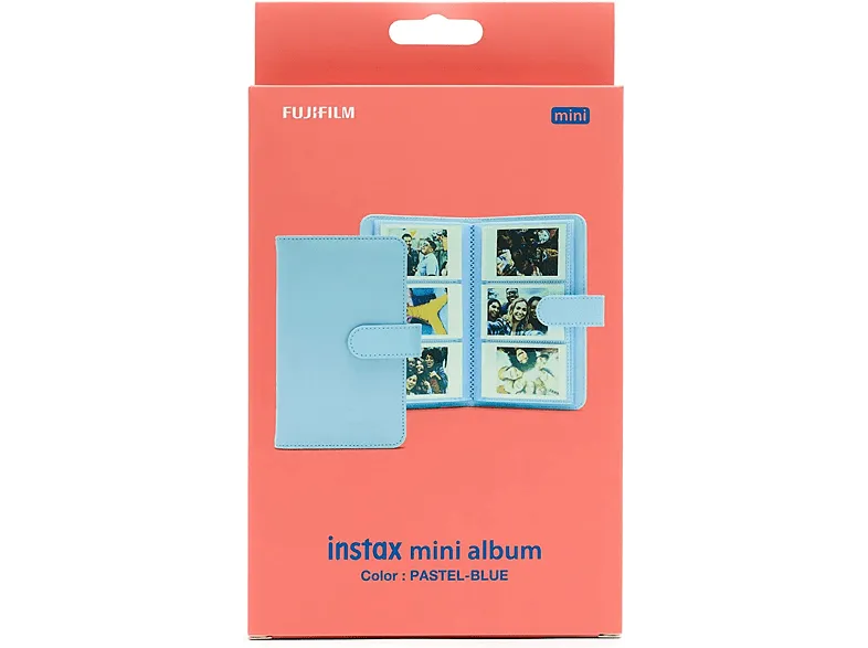 Álbum de fotos - Fujifilm Instax Mini, Para fotos de cámara instantánea, 180 fotos, Pastel Blue