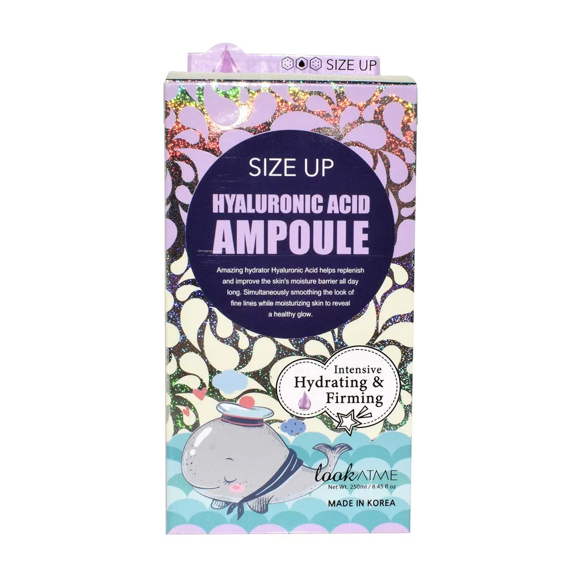 Serum Look At Me Hydrating Hyaluronic Acid Ampoule - 250ml Ultra-Moisturizing Essence